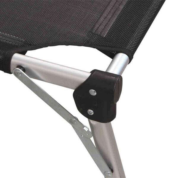 SIENA GARDEN Aluminium Klappliege Sole schwarz